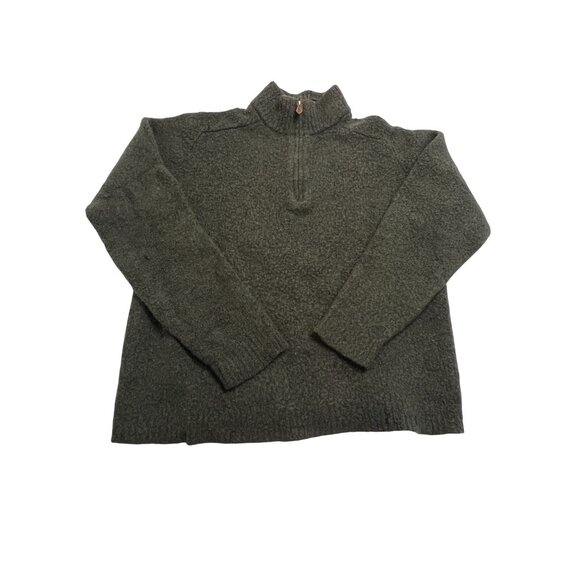 Saks Fifth Avenue 1/4 Zip Sweater in Brown - Picture 1 of 3